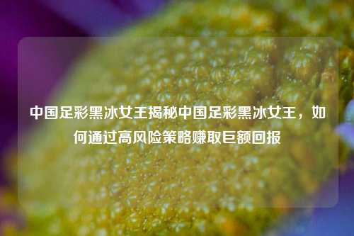 中国足彩黑冰女王揭秘中国足彩黑冰女王，如何通过高风险策略赚取巨额回报
